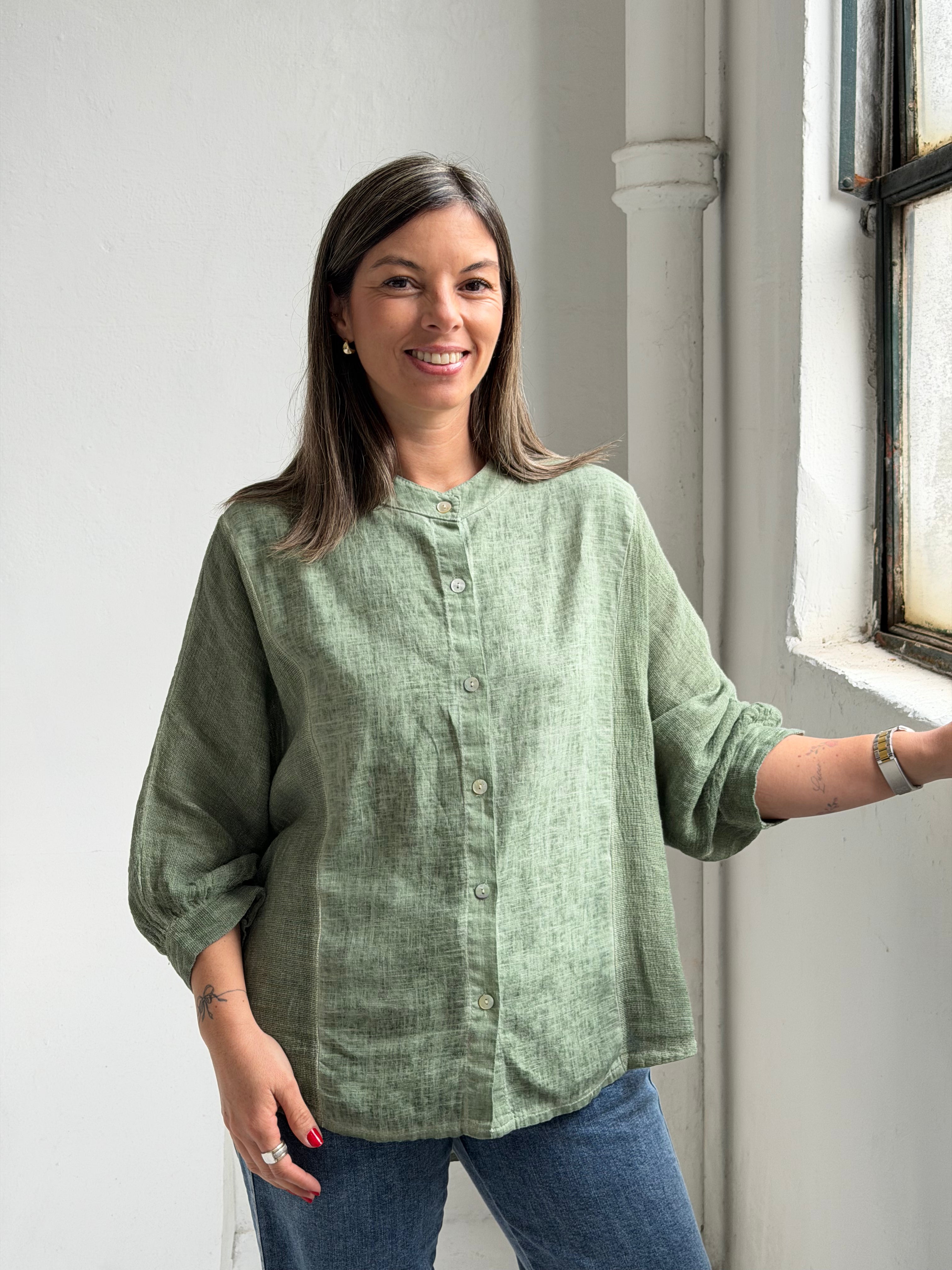 Camisa Olivia Verde