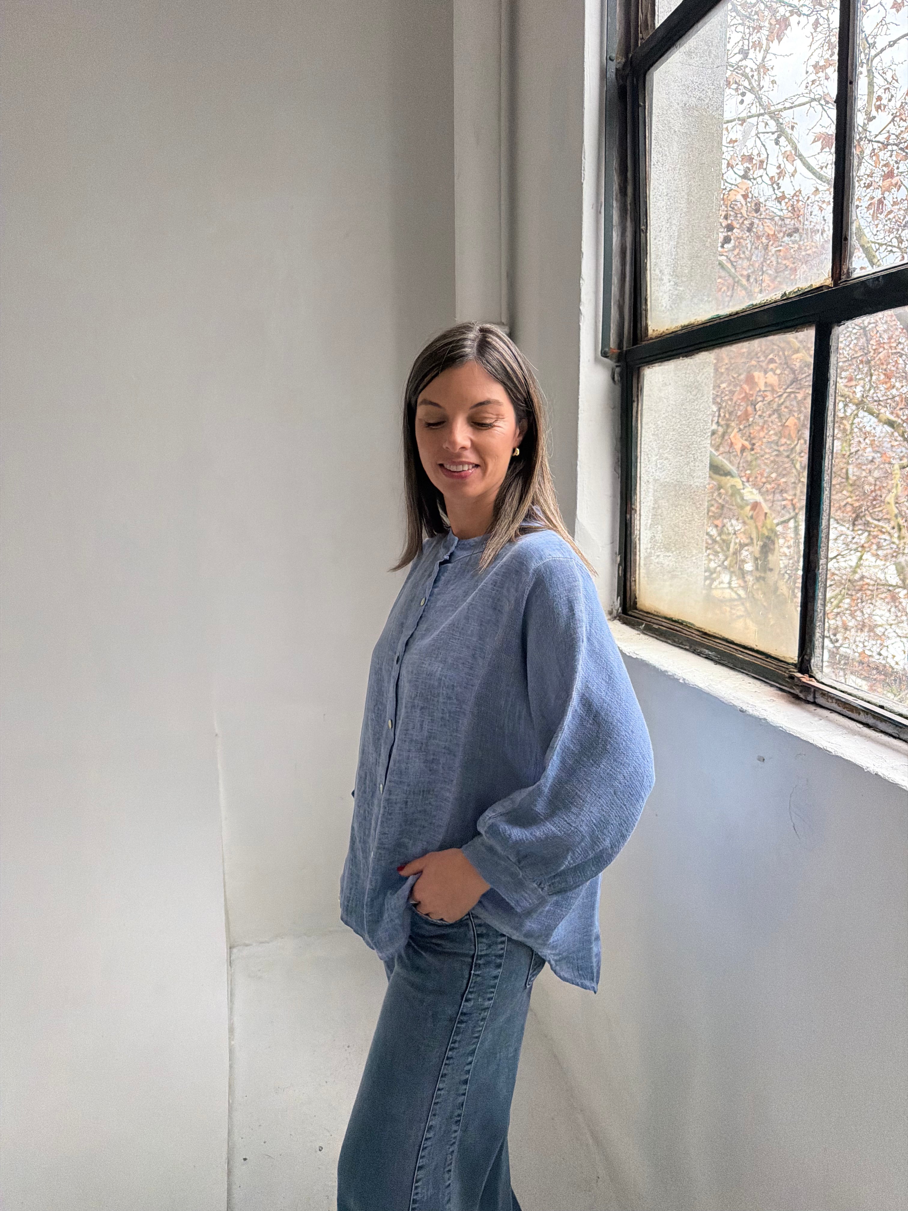Camisa Olivia Azul