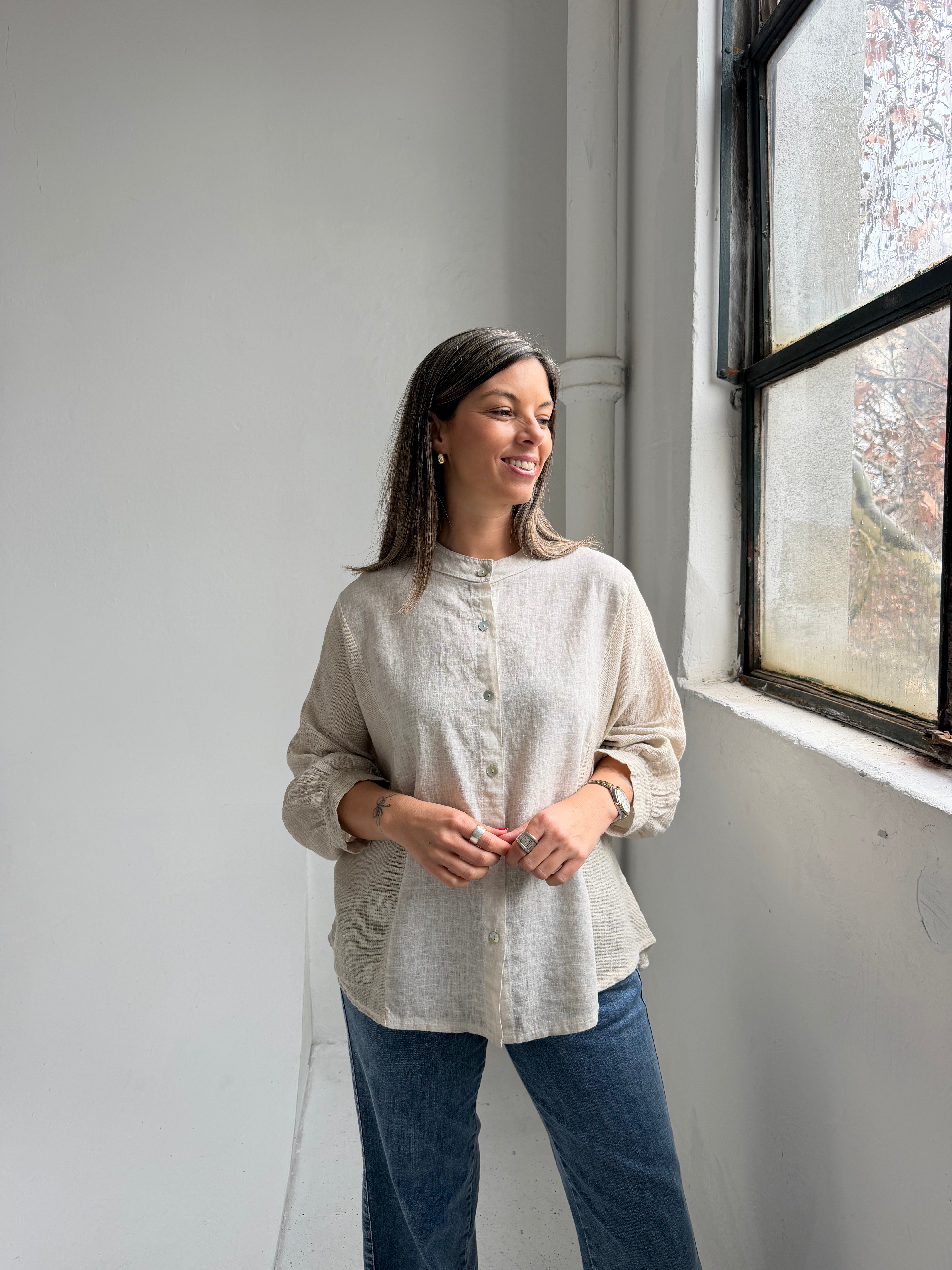 Camisa Olivia Beige