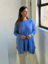 Sweater Fiore Celeste