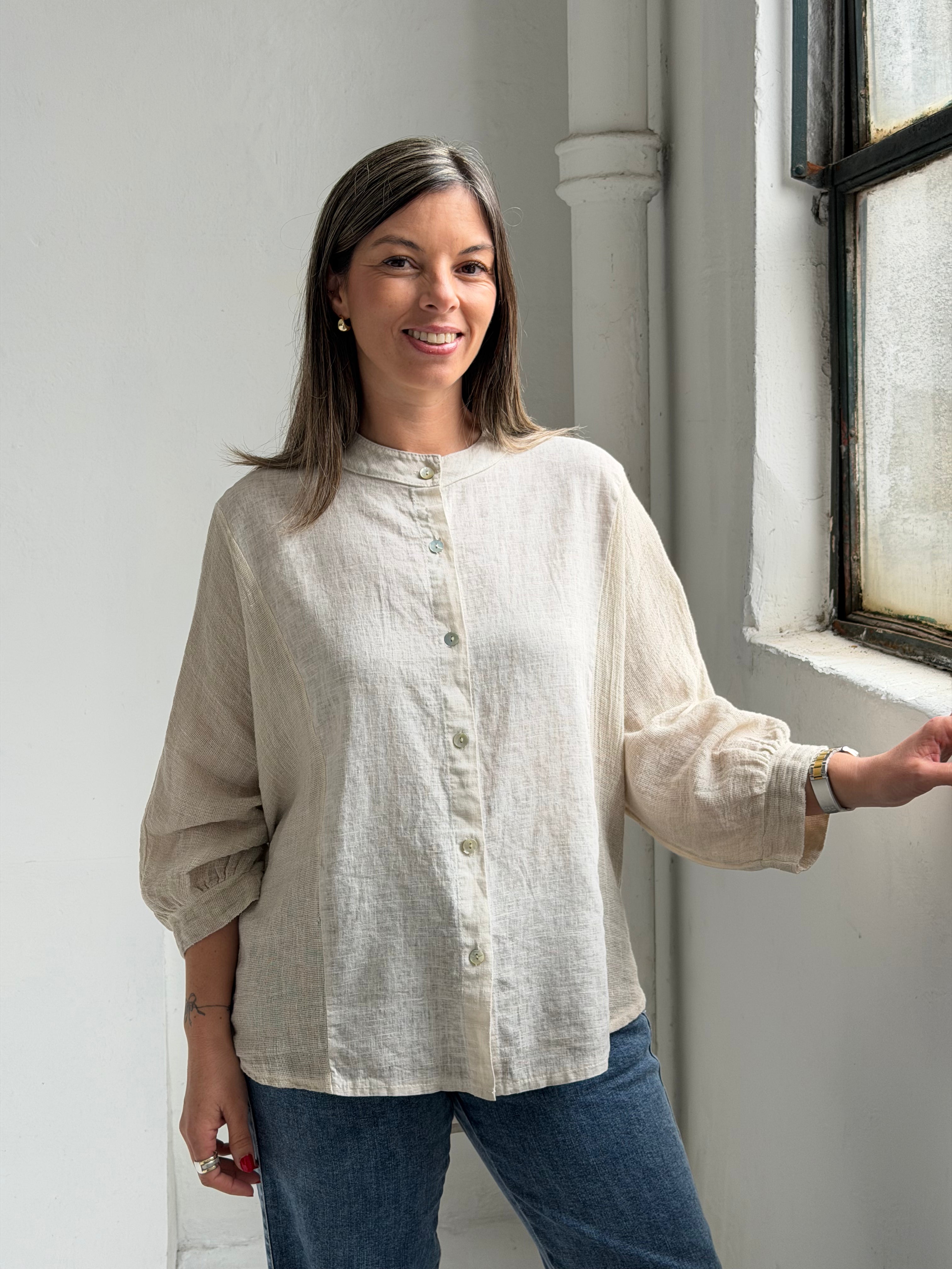 Camisa Olivia Beige