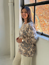 Sweater Print original camel