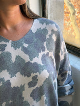Sweater Print original verde oscuro