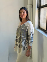 Sweater Print Oro verde