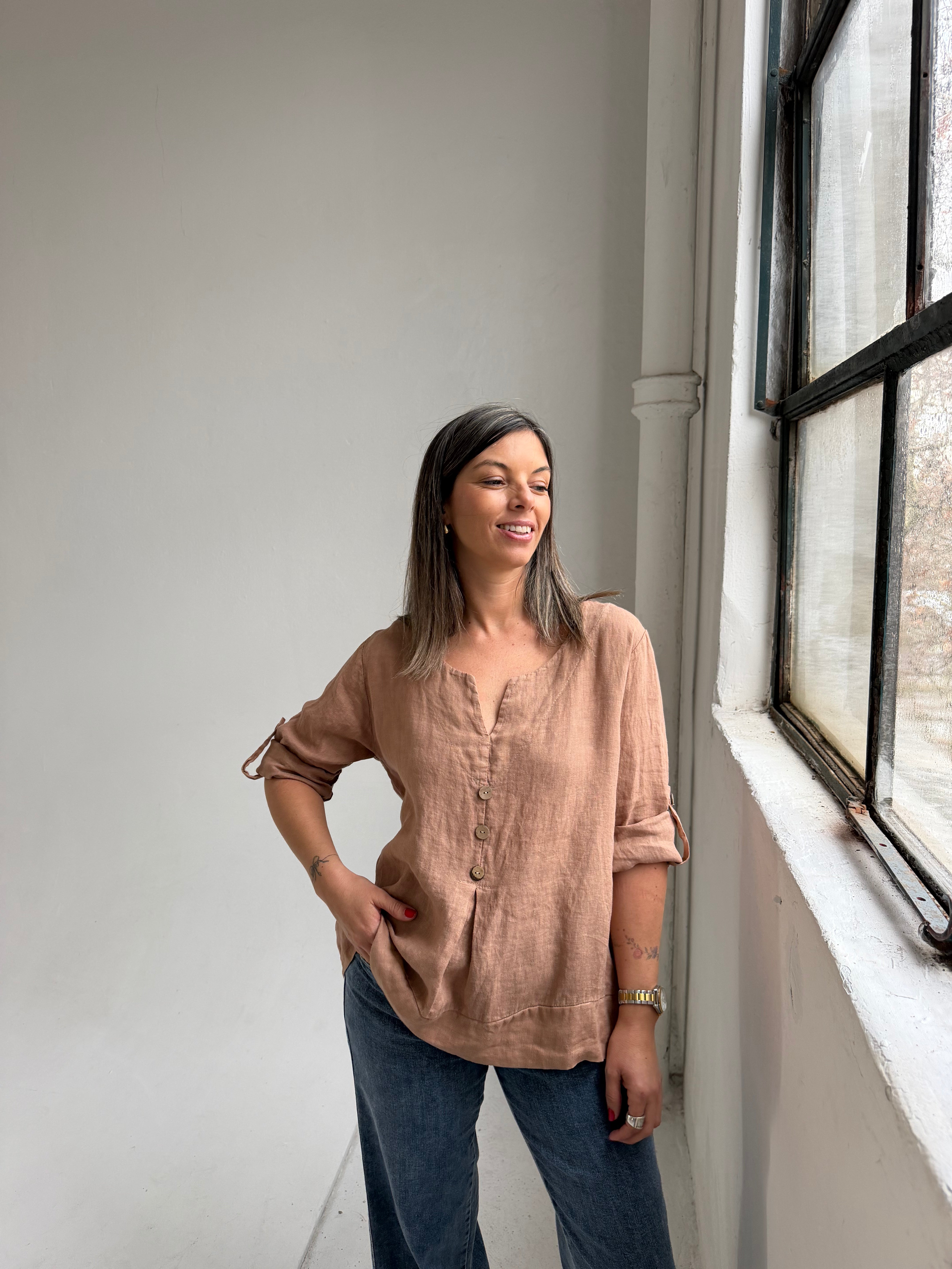 Blusa Roma Camel