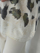 Sweater Print Oro verde