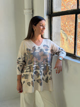 Sweater Print Oro Choco