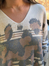 Sweater Print Oro Choco