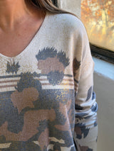 Sweater Print Oro Choco