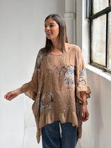 Blusa Volado Camel