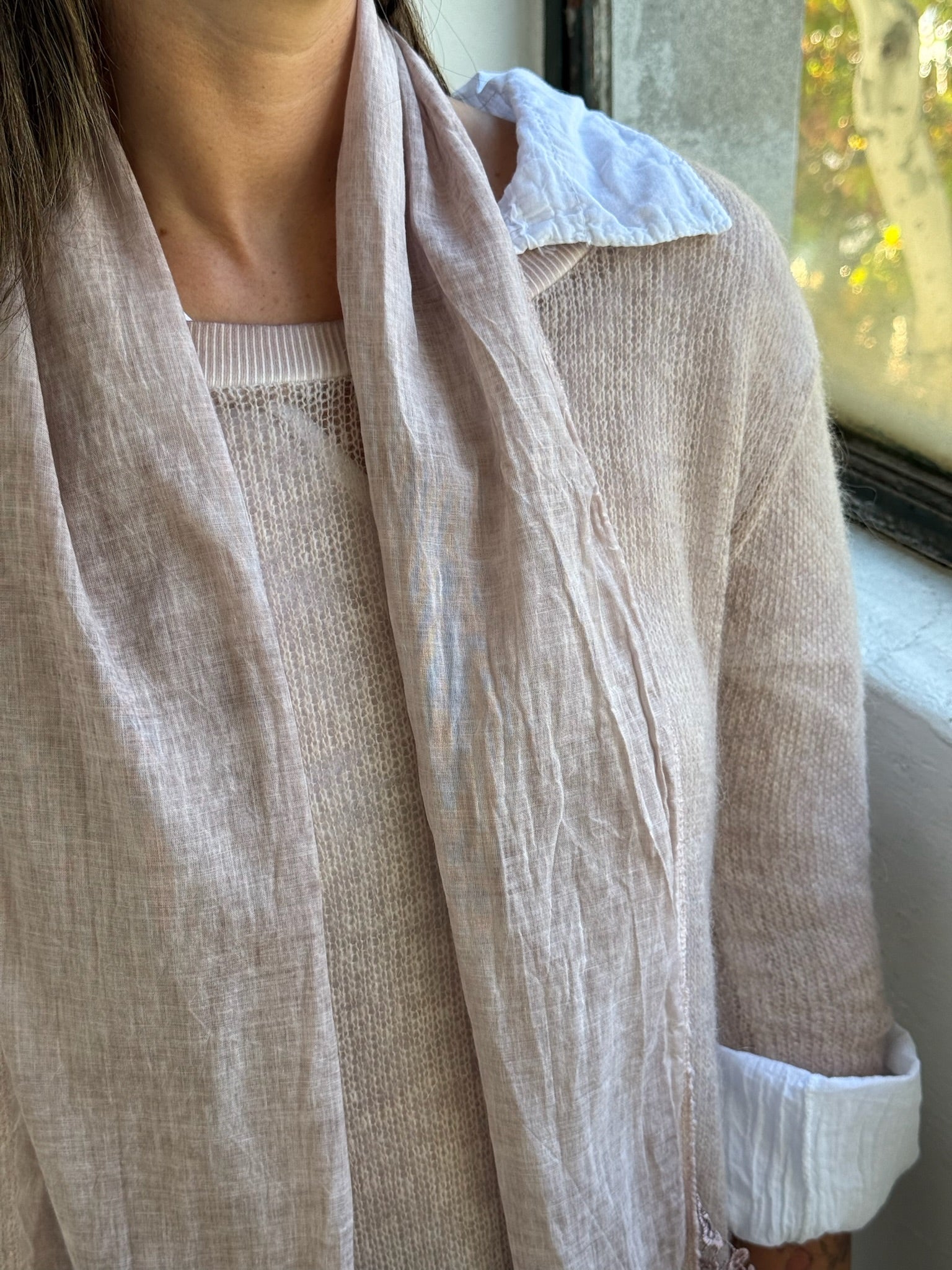 Sweater 3 en 1 rosa claro