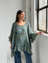 Blusa Volado Verde