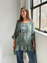 Blusa Volado Verde