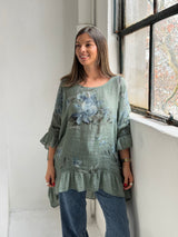 Blusa Volado Verde