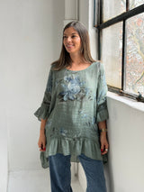 Blusa Volado Verde