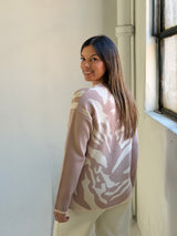 Sweater Print Beige
