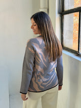 Sweater Print Gris