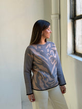 Sweater Print Gris