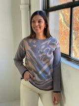 Sweater Print Gris