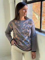 Sweater Print Gris