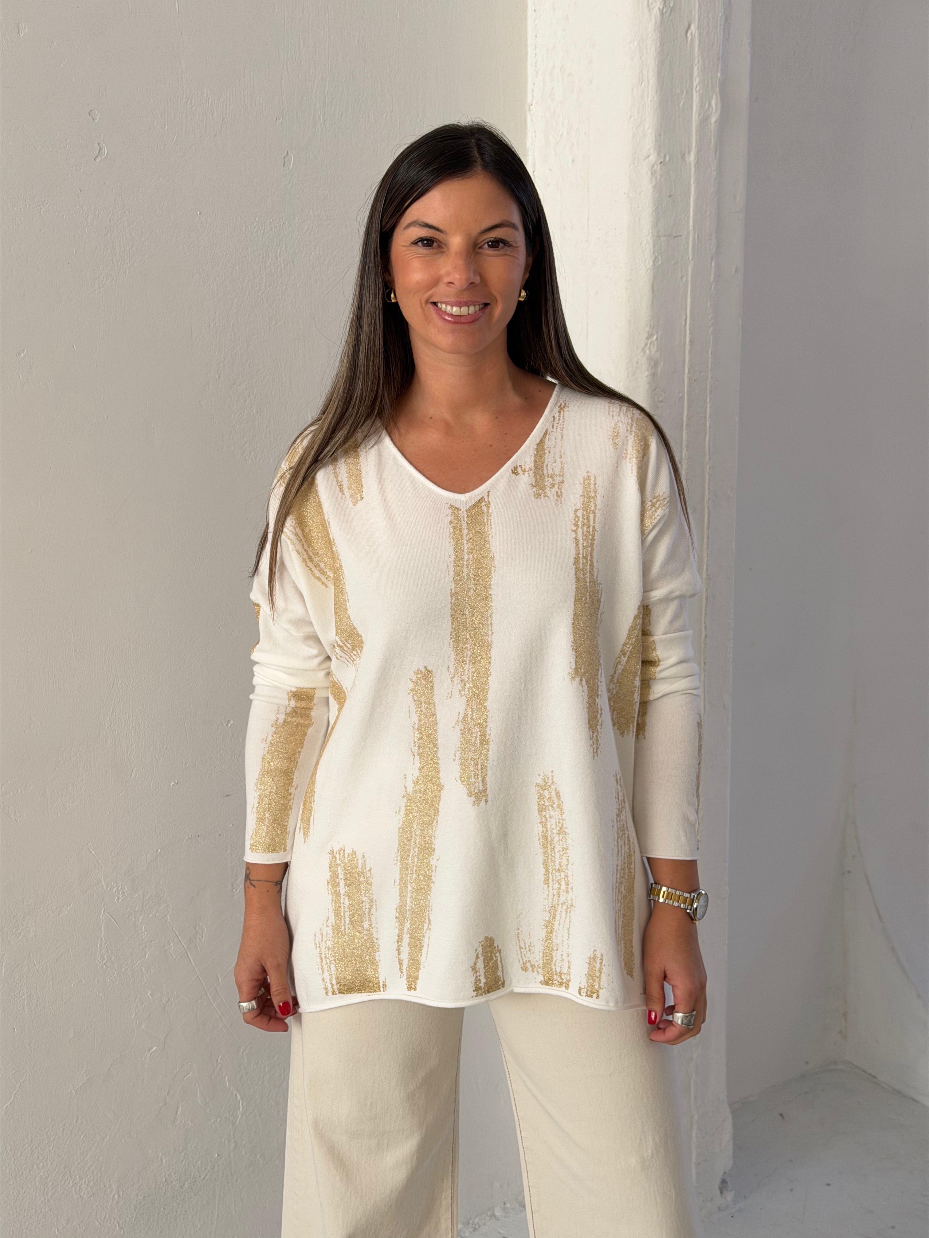 Sweater Nexo Blanco
