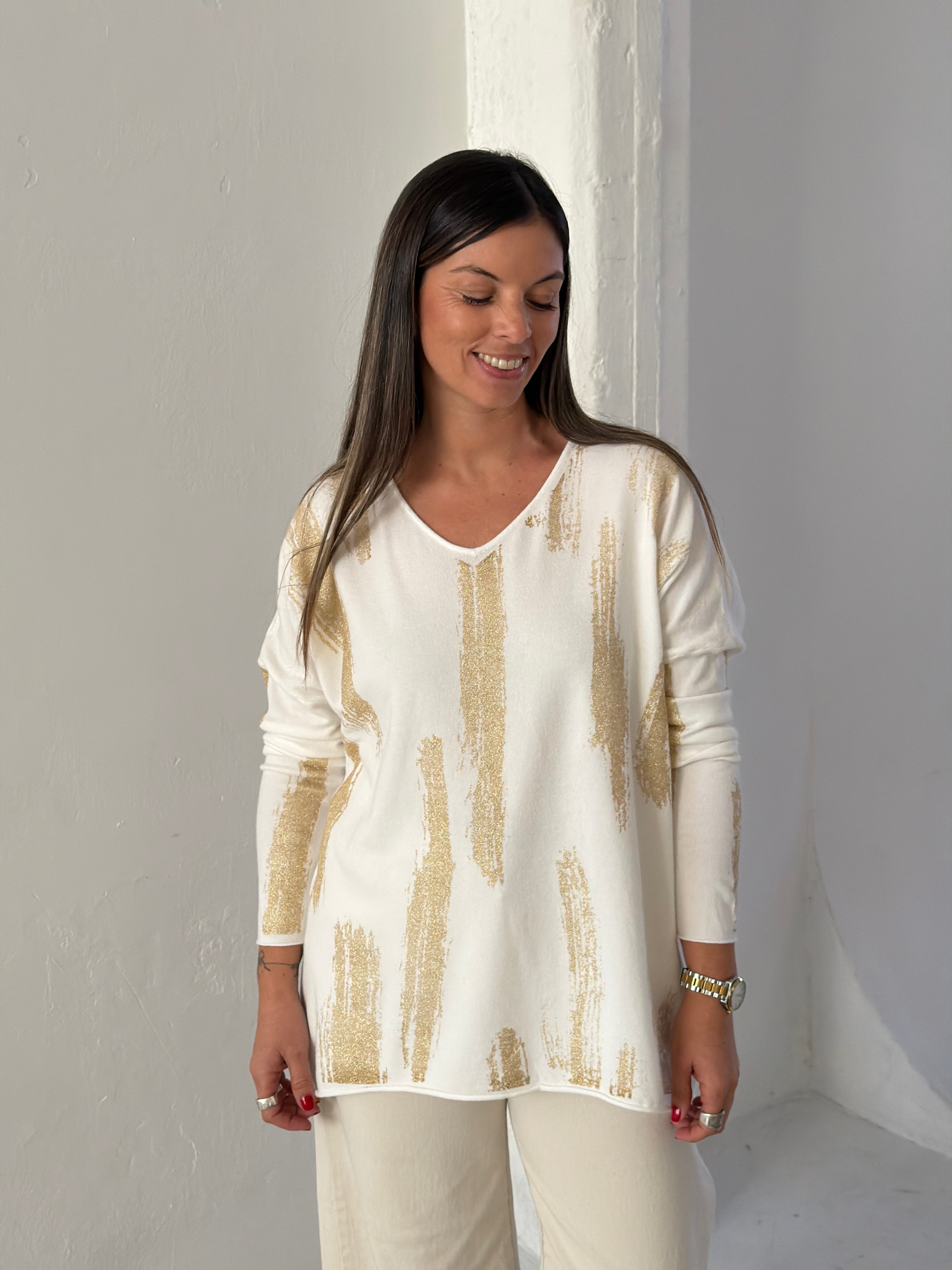 Sweater Nexo Blanco