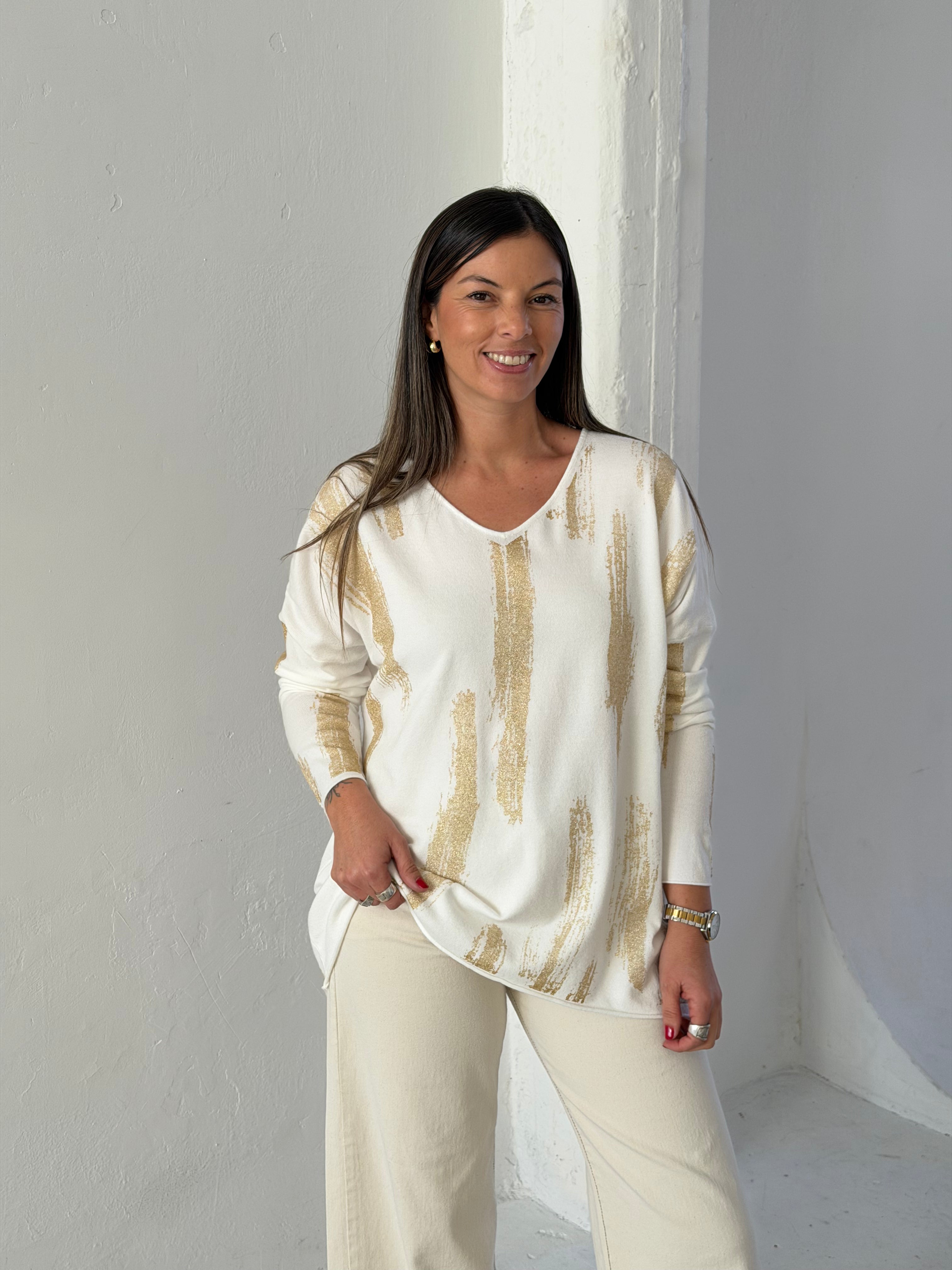 Sweater Nexo Blanco