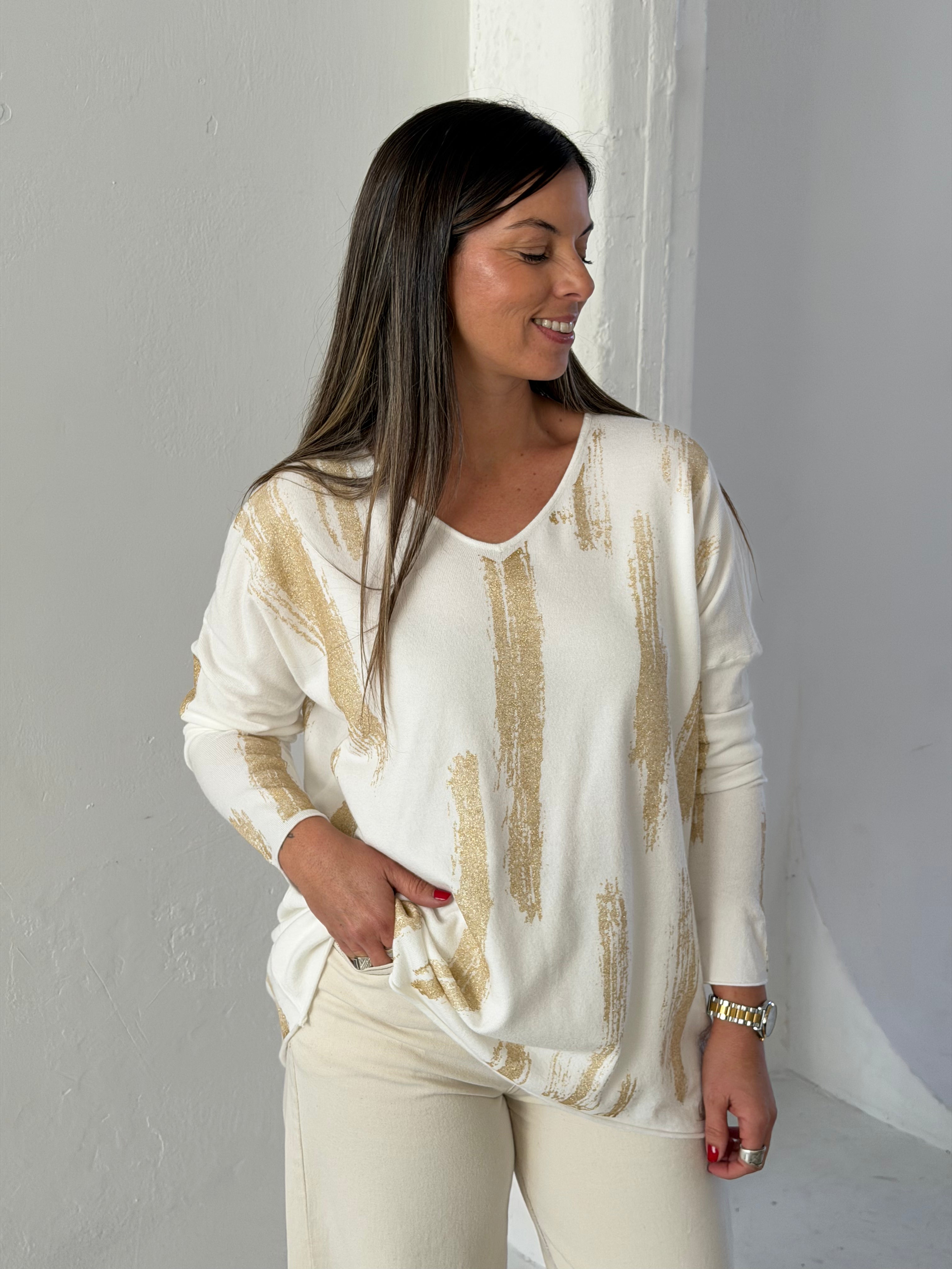 Sweater Nexo Blanco