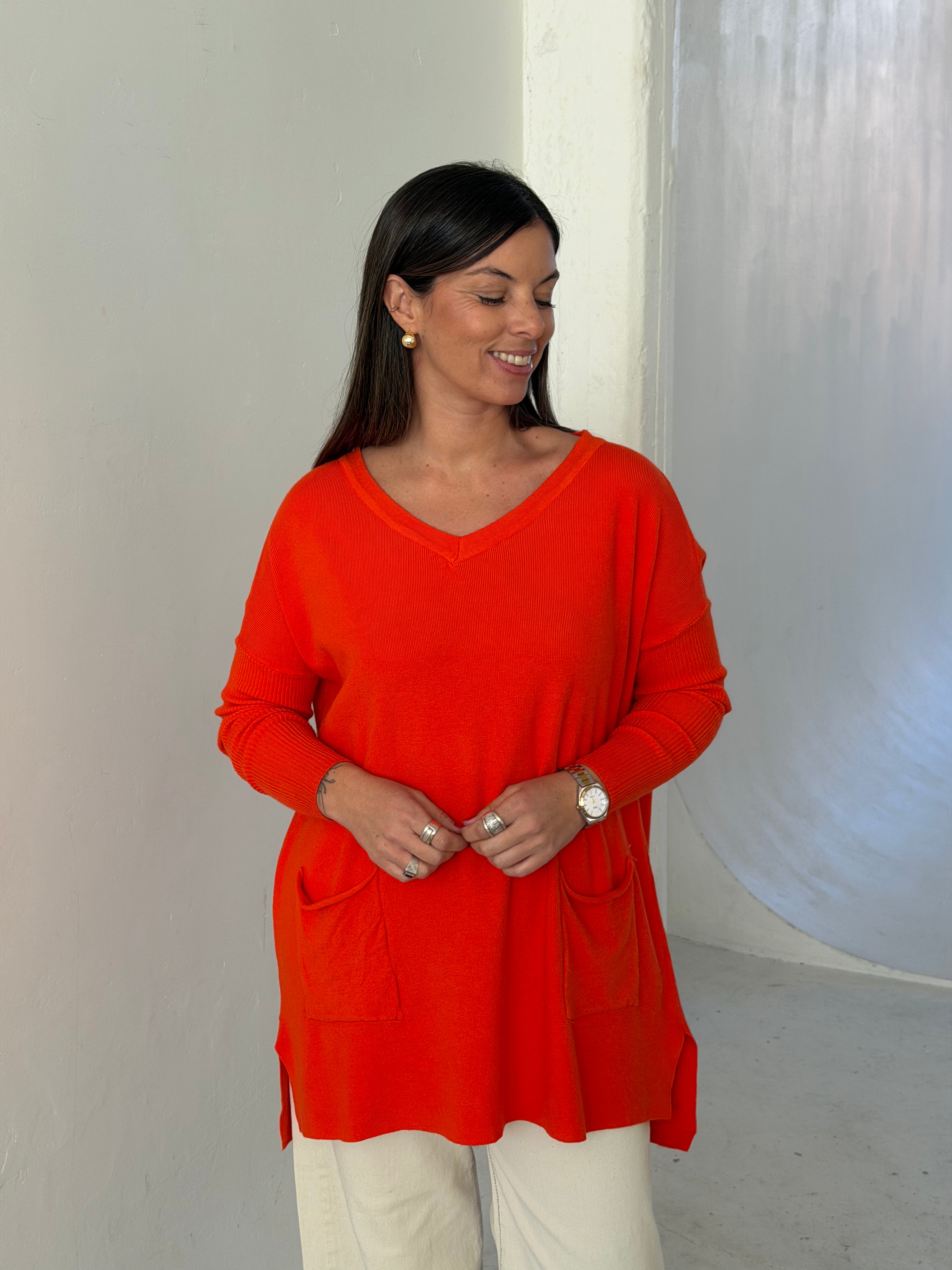 Sweater Lissa Naranja
