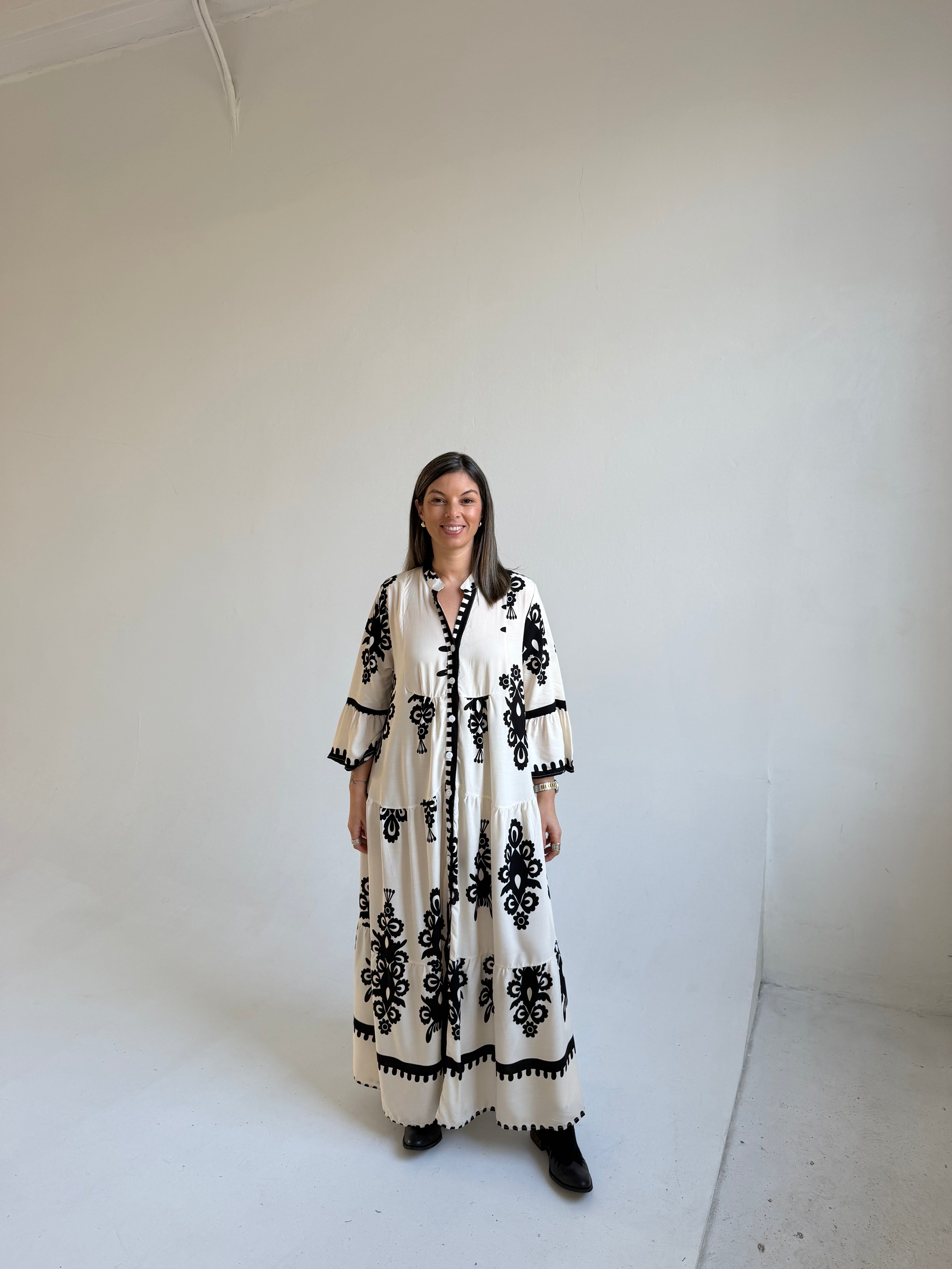 Vestido Olivia Manteca