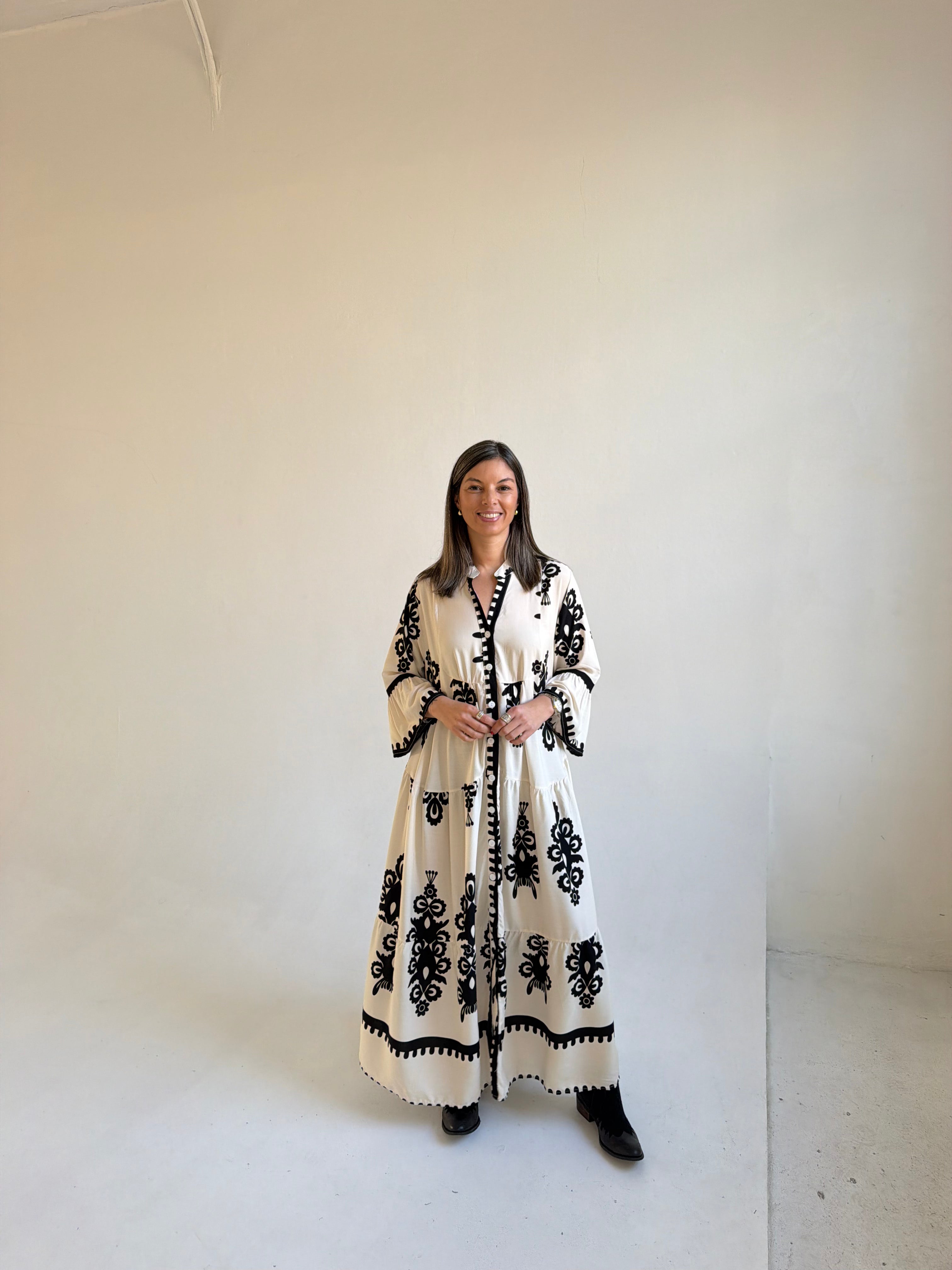 Vestido Olivia Manteca