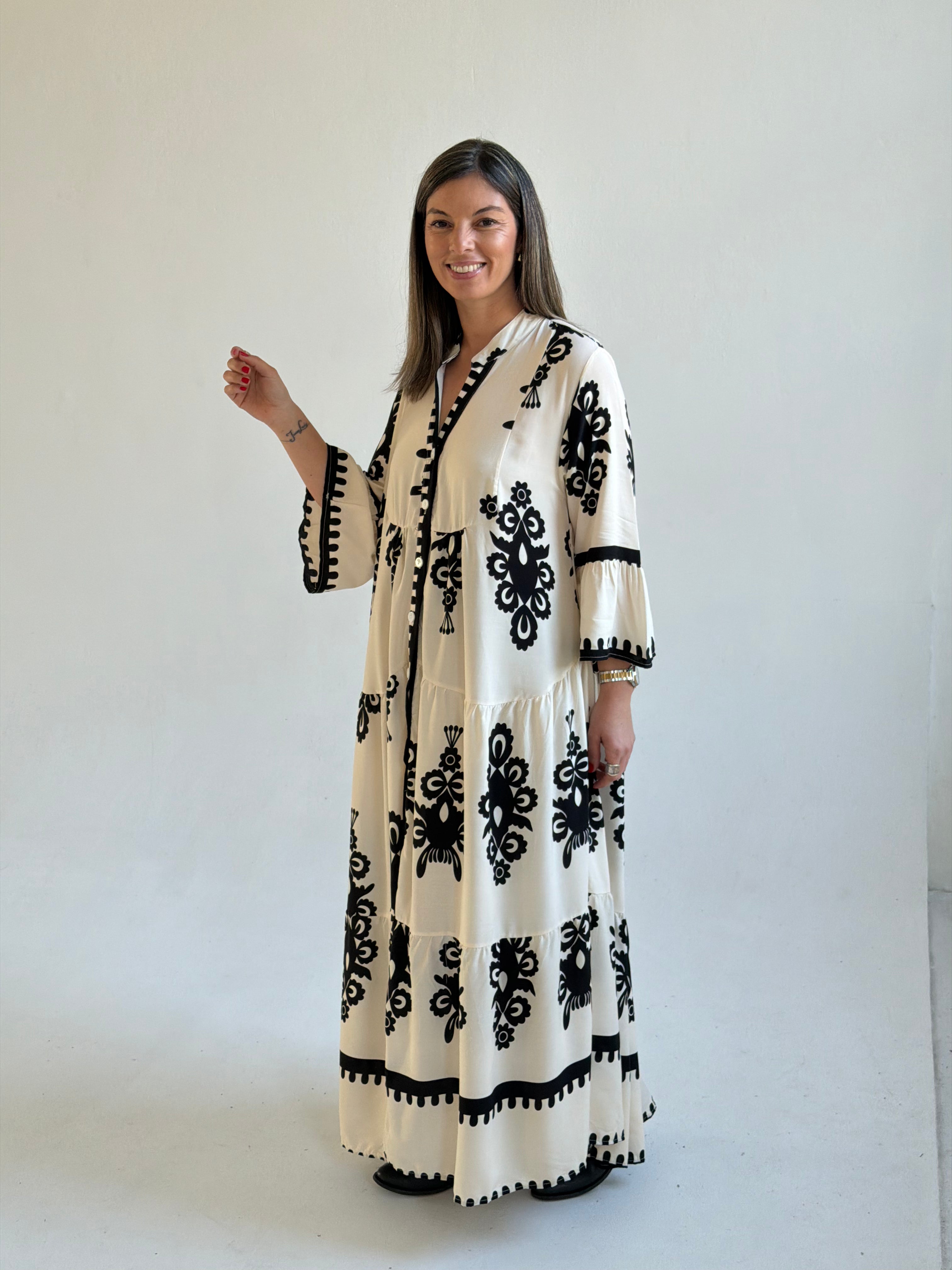 Vestido Olivia Manteca