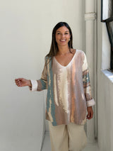 Sweater Nova Camel con Petróleo