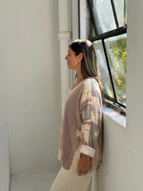 Sweater Nova Tostado con verde
