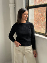 Sweater Rulos Negro