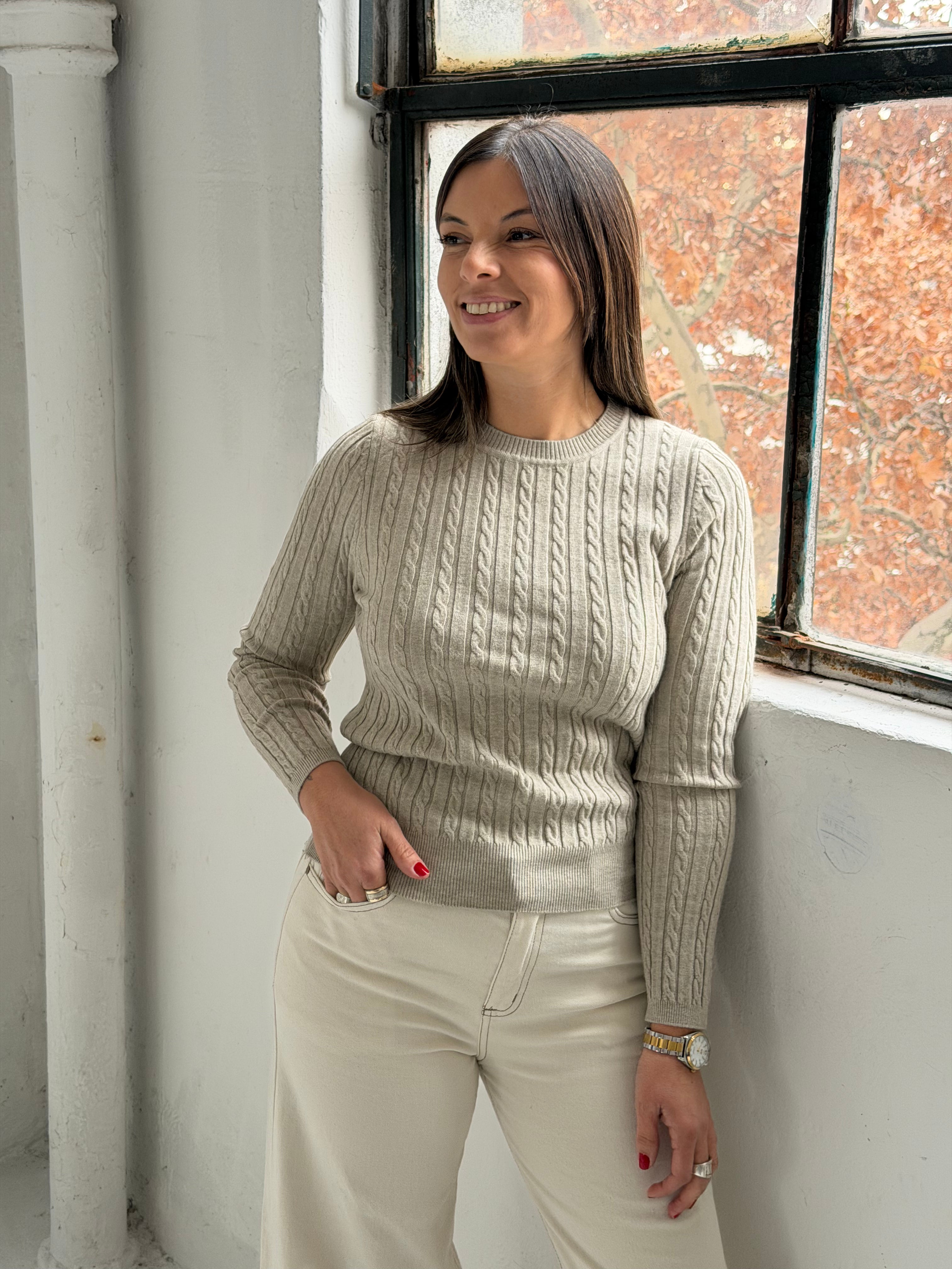 Sweater Rulos Visón