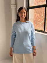 Sweater Rombo Celeste