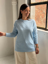 Sweater Rombo Celeste