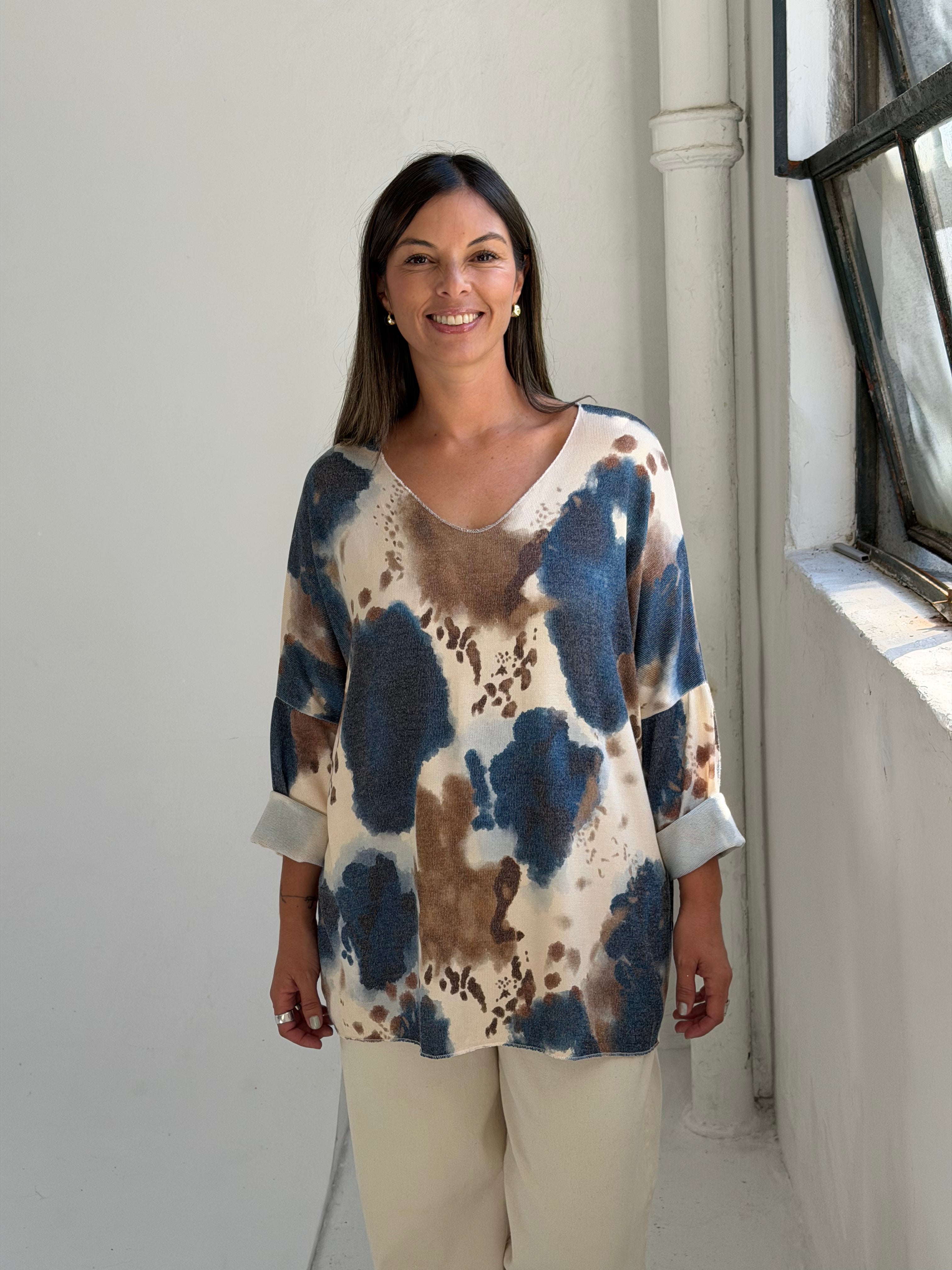 Sweater Bloom Azul