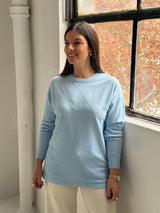 Sweater Rombo Celeste