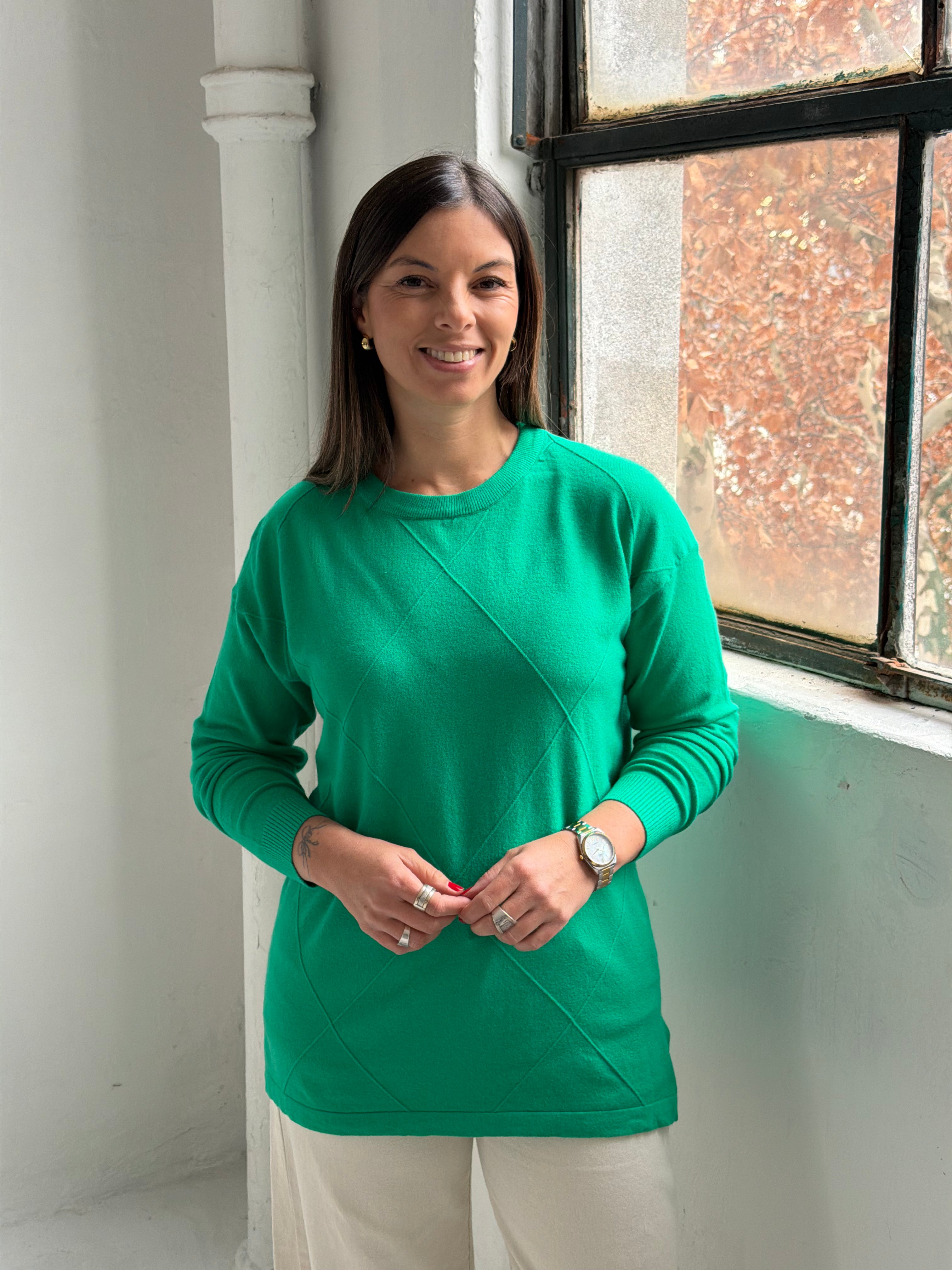 Sweater Rombo Verde