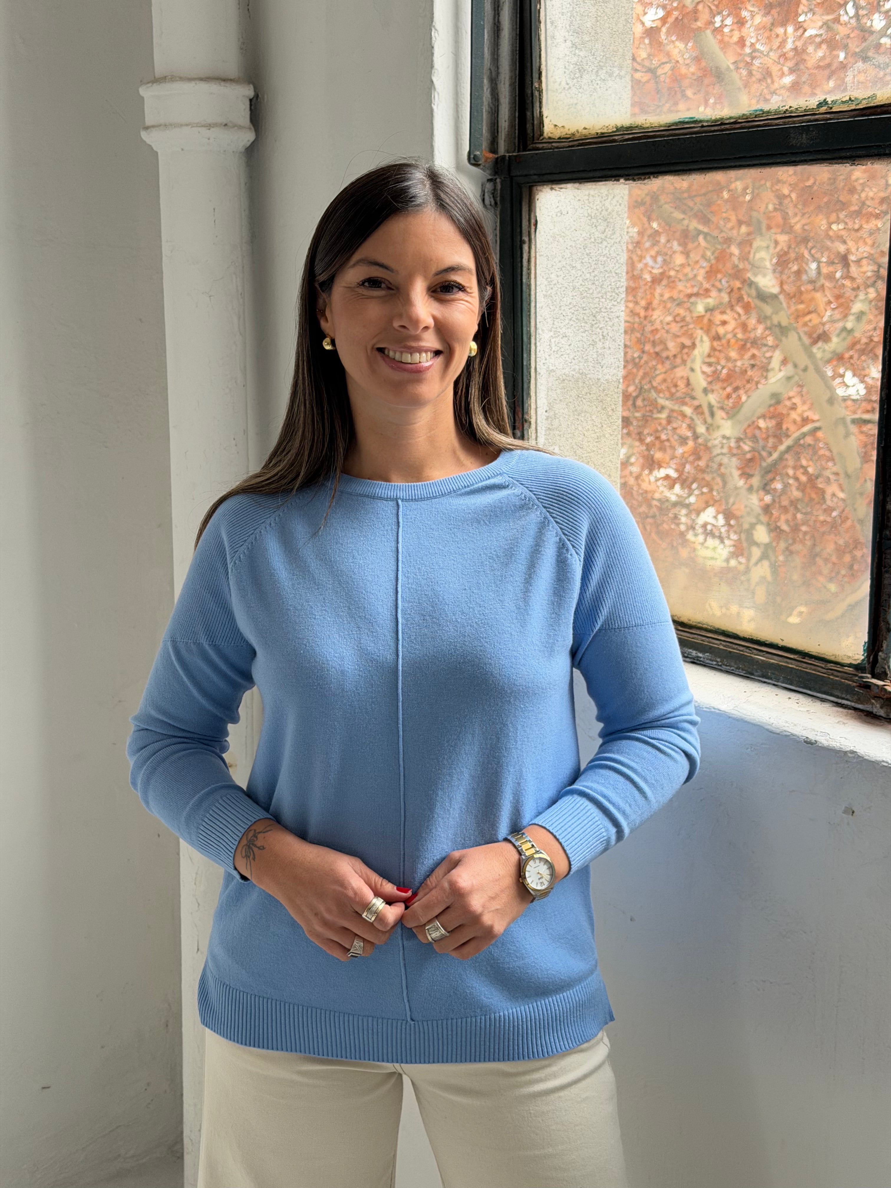 Sweater Trini Celeste