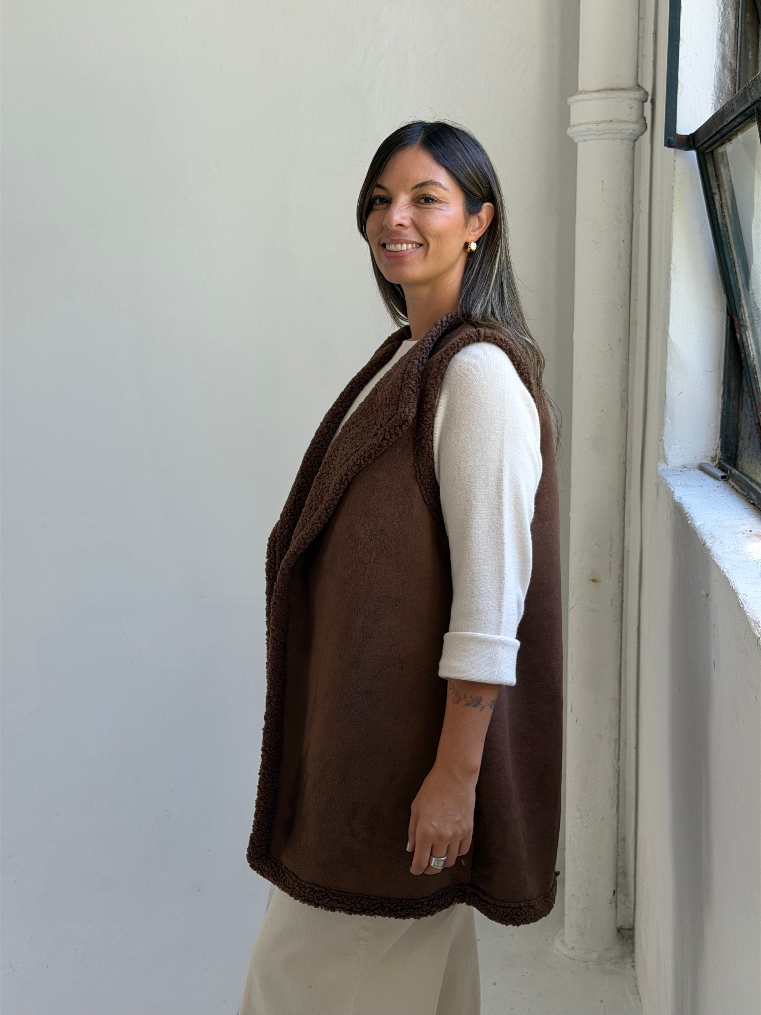 Chaleco Livia Chocolate
