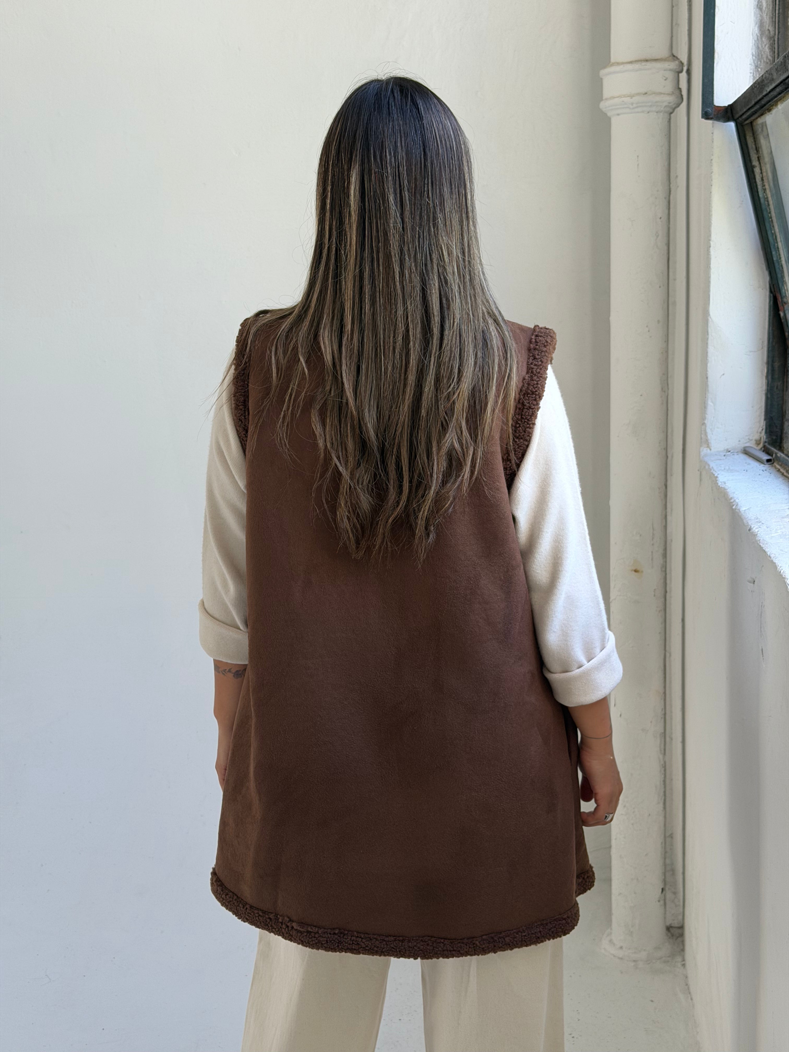 Chaleco Livia Chocolate