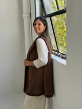 Chaleco Livia Chocolate