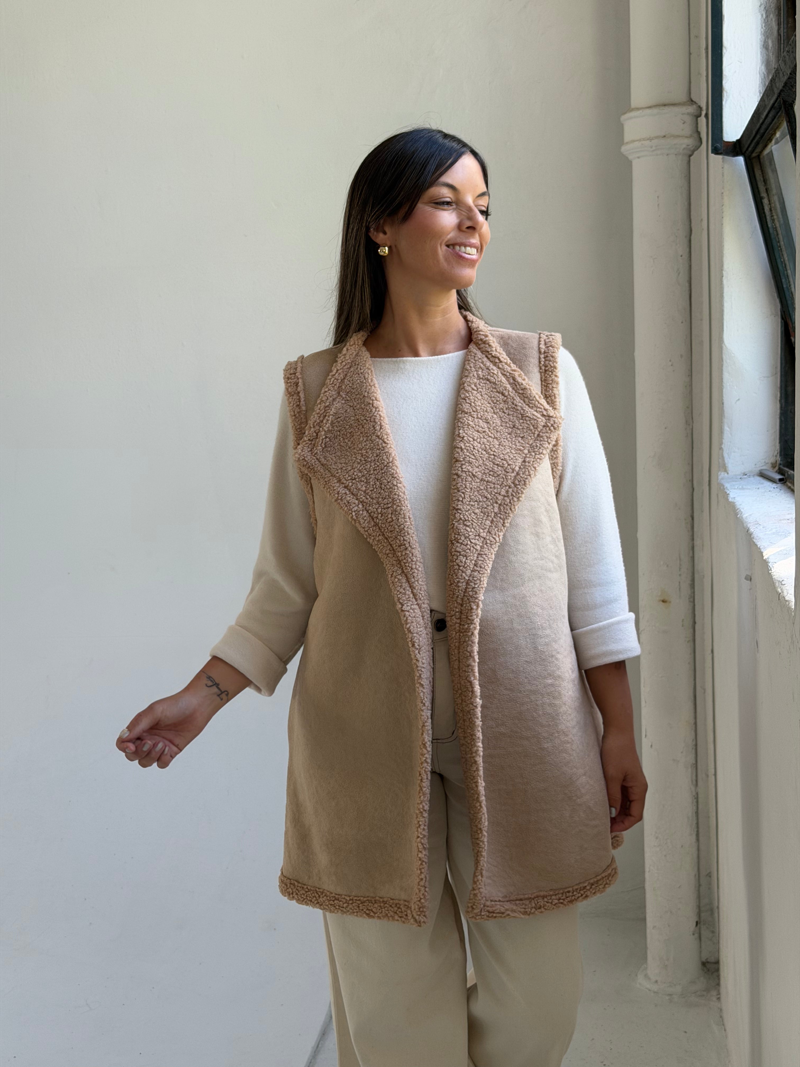 Chaleco Livia Beige