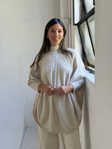 Poncho Inés Beige