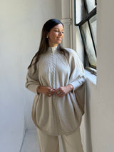 Poncho Inés Beige
