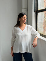 Blusa Roses Blanco