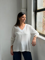 Blusa Roses Blanco